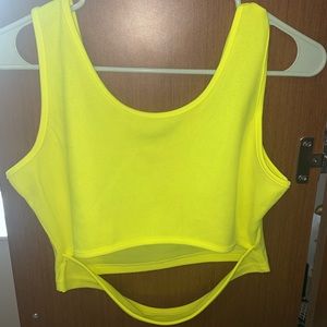Neon Lime Crop Top